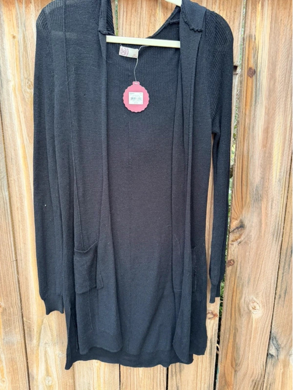 NWT Silky Knit Cadigan Duster Lg